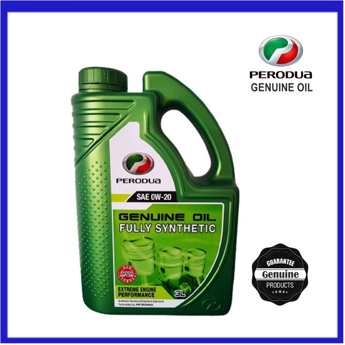 Original Perodua Fully Synthetic Engine Oil W L Minyak Hitam