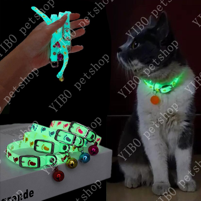 Multi Versatile A1Dogs Cats Collar Glowing Bells Glow Night Cat Necklace Chain Light Luminous Dog Neck Ring Essential... - Image 3