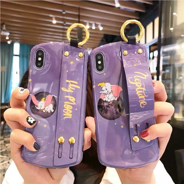 Apple Iphone Cover Or Casing 创意卡通苹果x手机壳iphone Xs Max软壳 少女心7plus可爱小清新x Xr8plus硅胶套腕带支架6s防摔保护套潮款