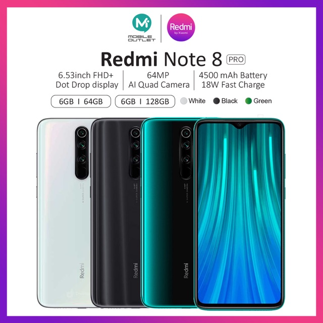 Xiaomi Redmi Note 8 Pro 64gb128gb Global Version Shopee Malaysia 1610