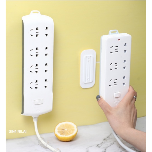 Self Adhesive Power Strip Holder Fixator, Cable Management, Socket