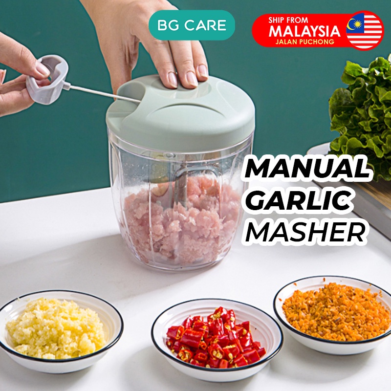 1pc Garlic Masher, Manual Garlic Press, Kitchen Handheld Garlic Chopper For  Baby Foods, Small Meat Grinders Mini Food Processor - Pink