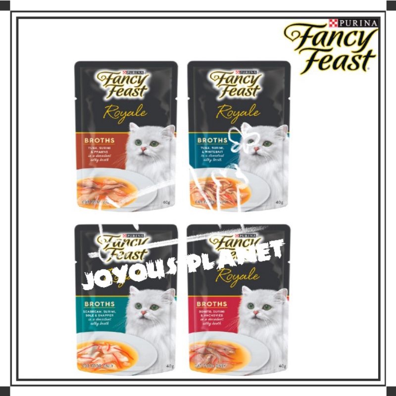 Purina Fancy Feast Royale Broths Cat Wet Food Cat Pouch 40g Shopee
