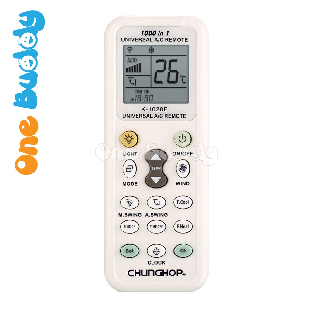 CHUNGHOP Universal Aircon Remote Control [K-1028E] | Shopee Malaysia