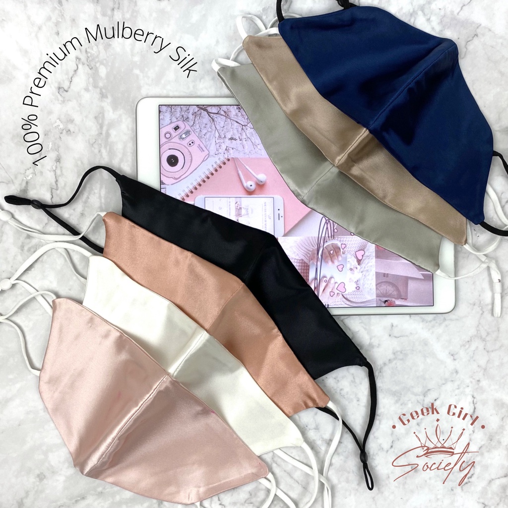 Premium Silk Face Masks  100% Mulberry Silk 22 Momme