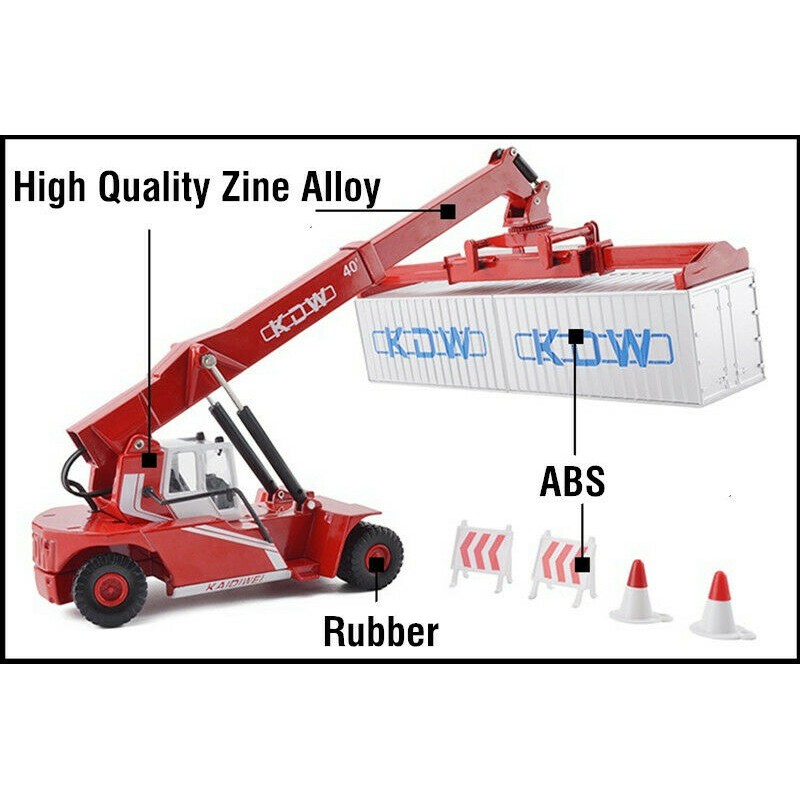 1:50 KDW CONTAINER CRANE LOADER REACH STACKER ALLOY CAR MODEL 