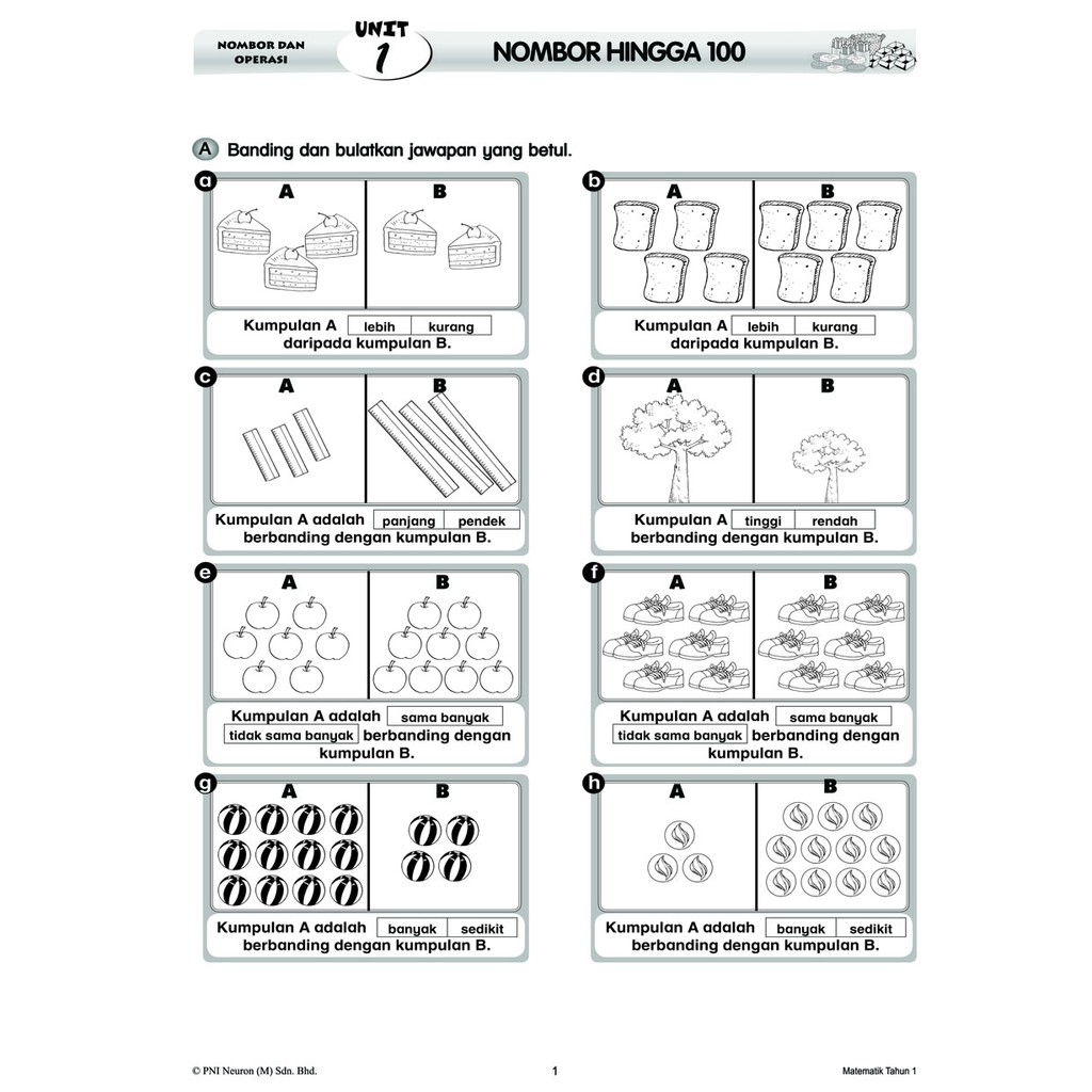 Ace Praktis Kssr Semakan Matematik Tahun 1 Latihan Nota Shopee Malaysia