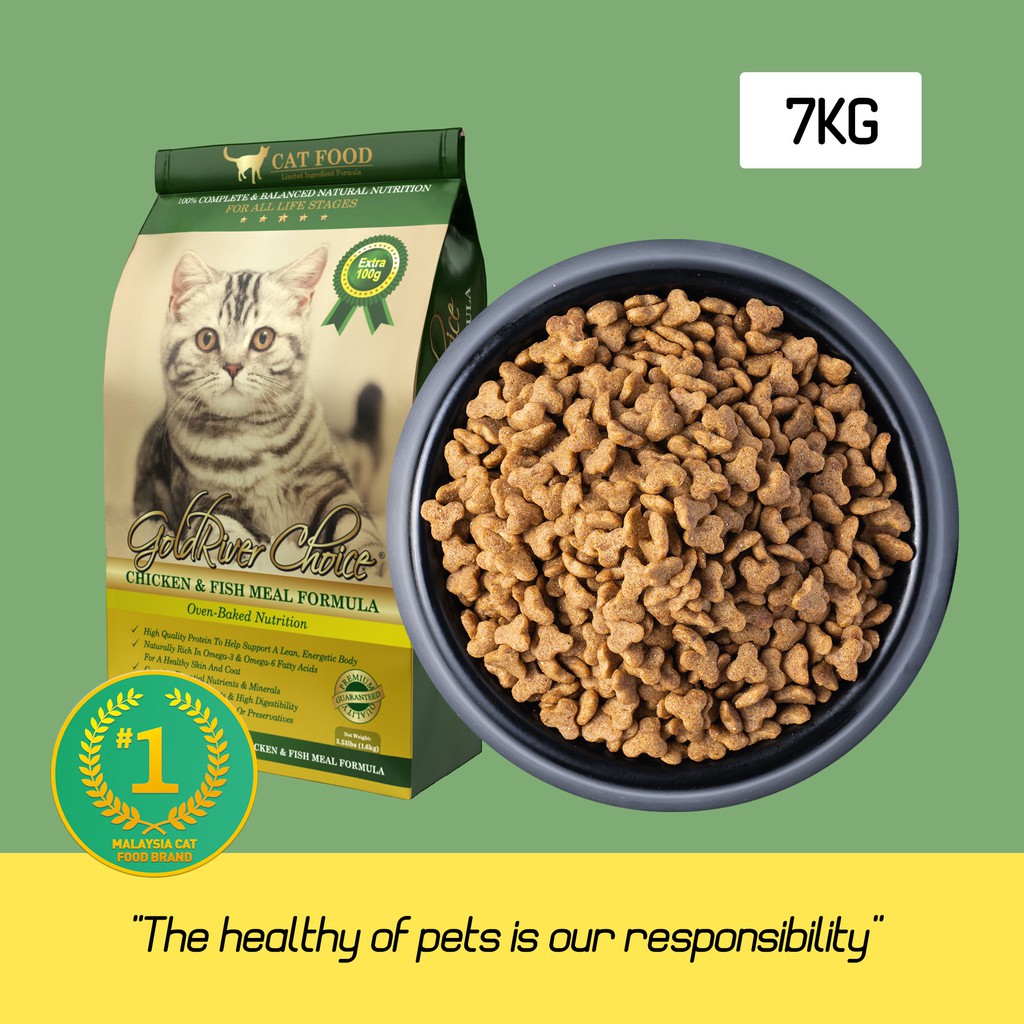 7KG Cat Food GoldRiver Choice Makanan Kucing Pet food | Shopee Malaysia