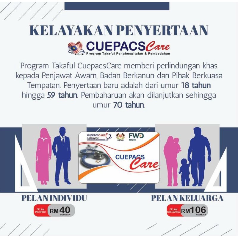 BORANG KAD PERUBATAN CUEPACSCARE & PERLINDUNGAN KEMALANGAN CUEPACS 