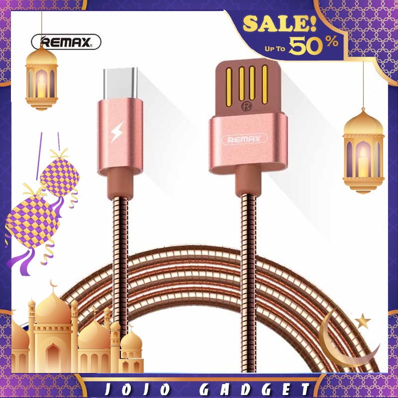 Remax Micro/ IP/TypeC Serpent Data Charging Cable Metal Spring