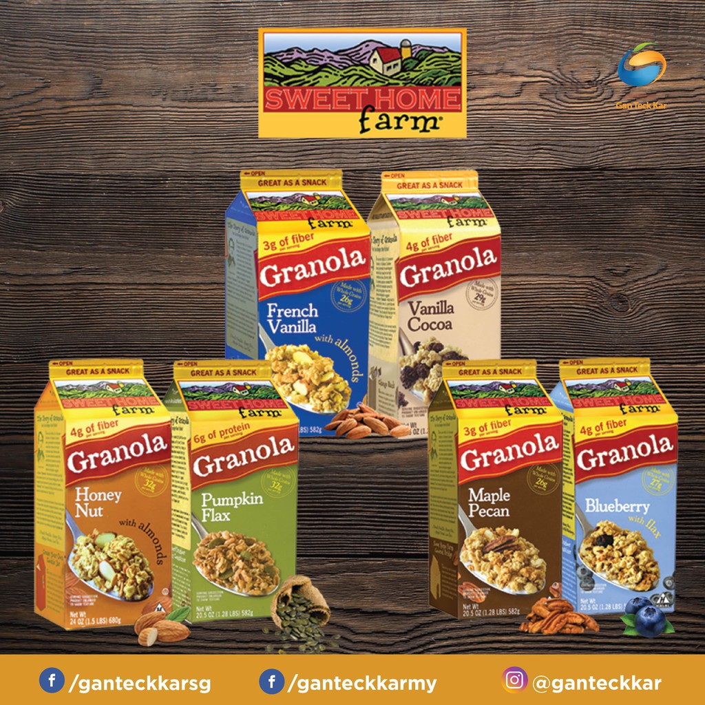 Sweet Home Farm Granola Cereal All Natural 582g (HALAL) Shopee Malaysia