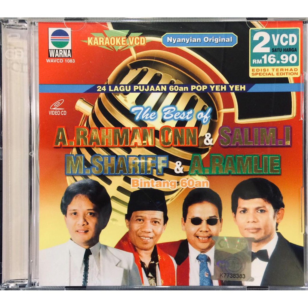 Vcd Album The Best Of A Rahman Onn Salim I M Shariff A Ramlie Bintang 60an 2vcd Karaoke Shopee Malaysia