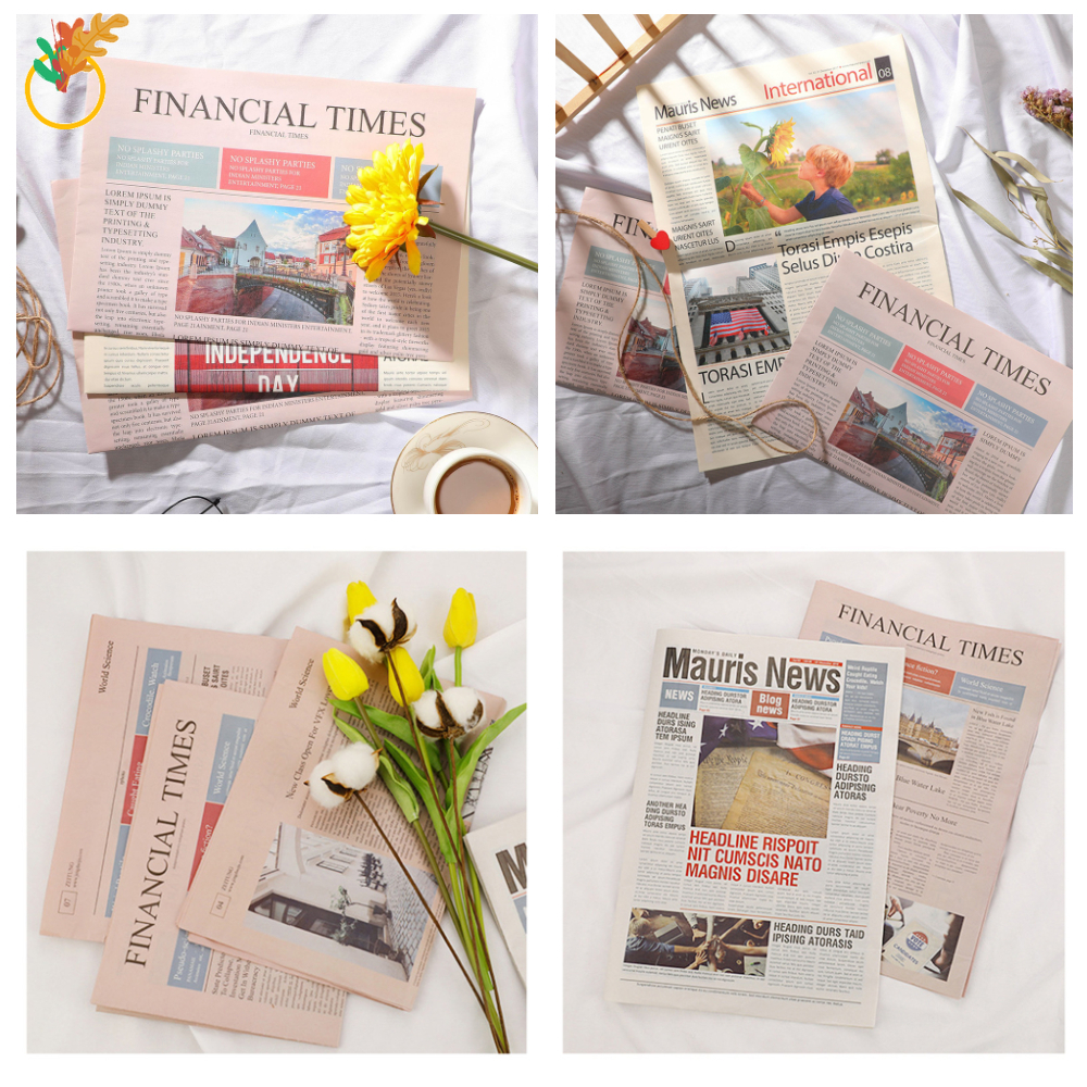 English Newspaper Ins Wind Vintage Photography Props For Artistic Pose Background Paper Shopee Malaysia