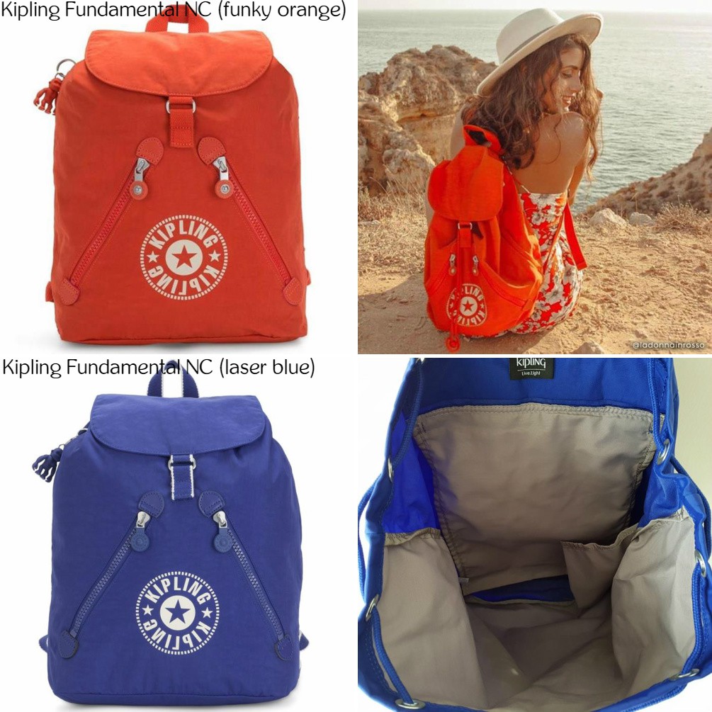 kipling drawstring backpack