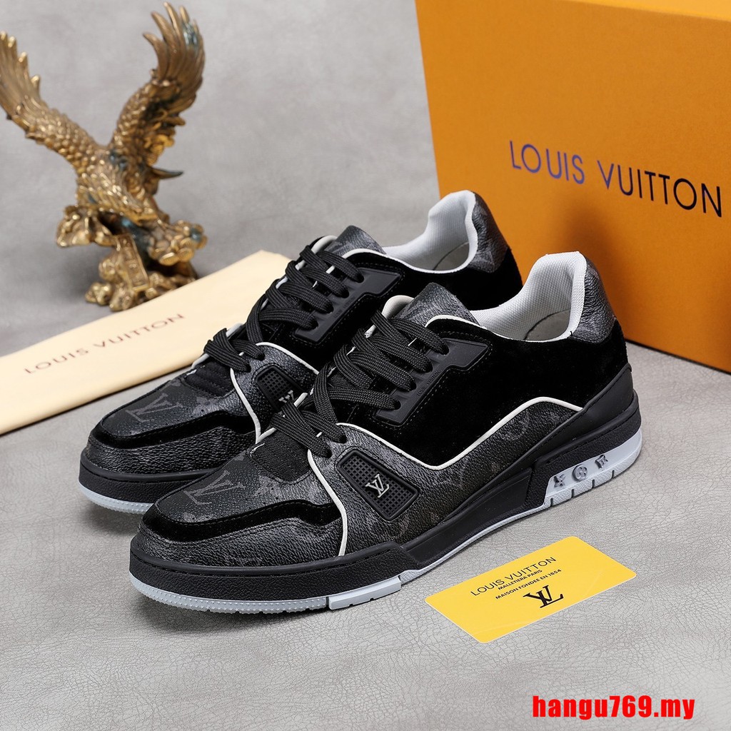 Hot Sell 100% Original Fashion New LV Louis Vuitton Monogram shoes Trainer Sneakers Low-cut ...