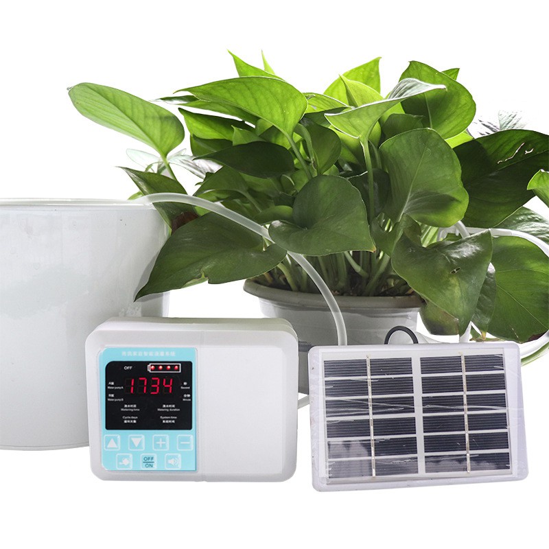 Automatic Drip Self Watering System Plant Watering Kit with Solar Panel Shopee Malaysia