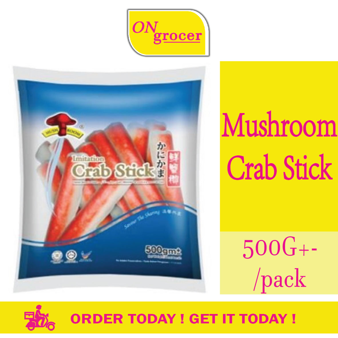 A0743 Mushroom Crab Stick 500g+/ Pack Shopee Malaysia