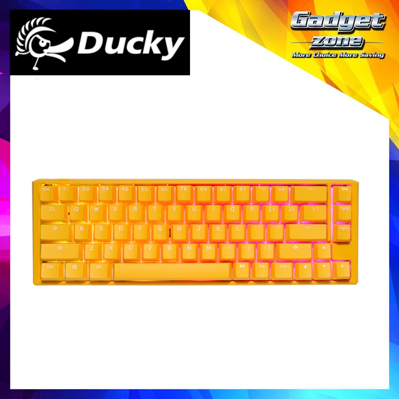 Ducky One 3 SF Yellow Ducky RGB Mechanical Keyboard Shopee Malaysia