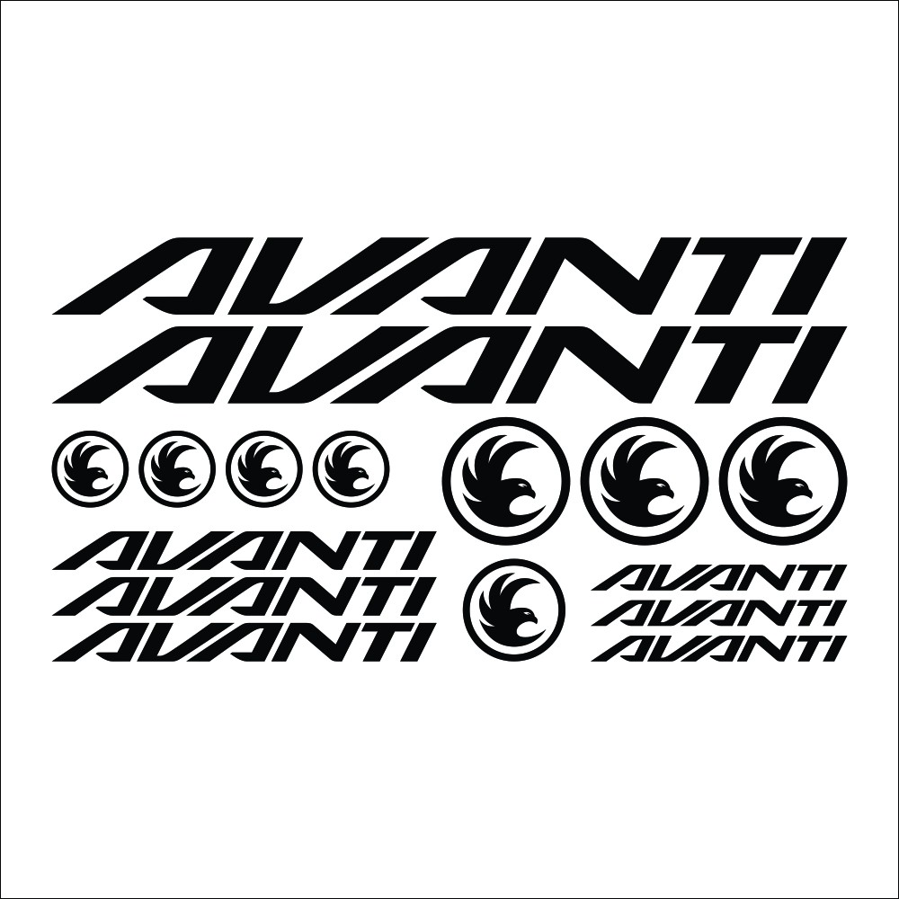 Avanti stickers in Adhesive vinyl for bicycles
