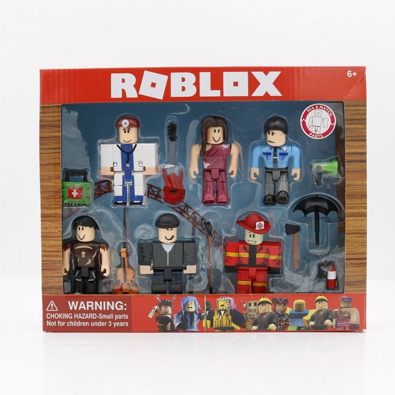 Citizens Six Figure Pack 7cm Pvc Suite Dolls Boys Toys Model - brand new authentic roblox fashion icons mix and match toy figure