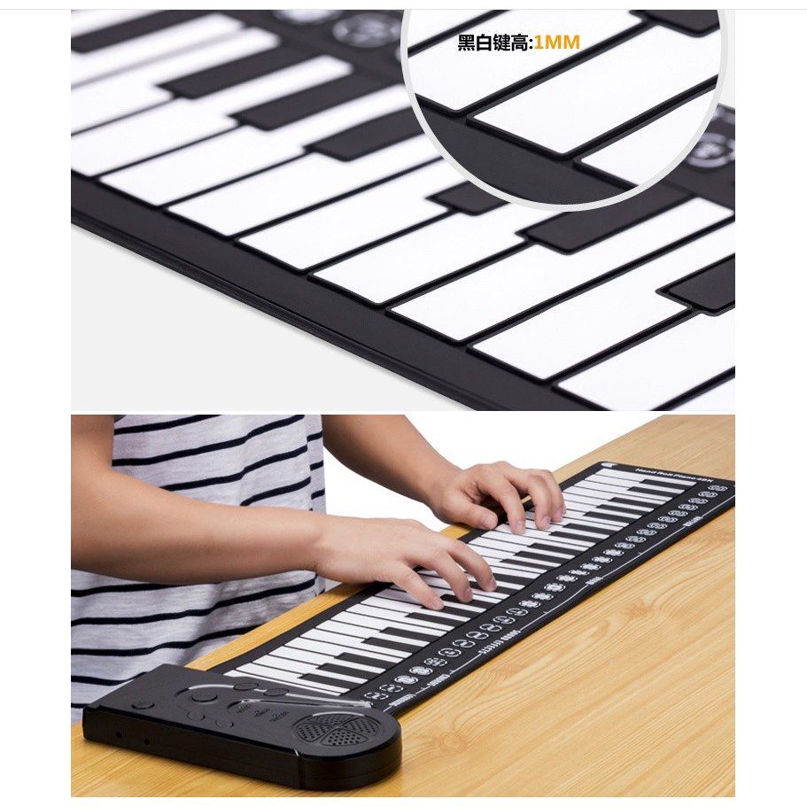 Roll Up Piano Hand Roll Piano Portable 88 Key Professional Thickening Keyboard Keyboard Adult Electric Piano 