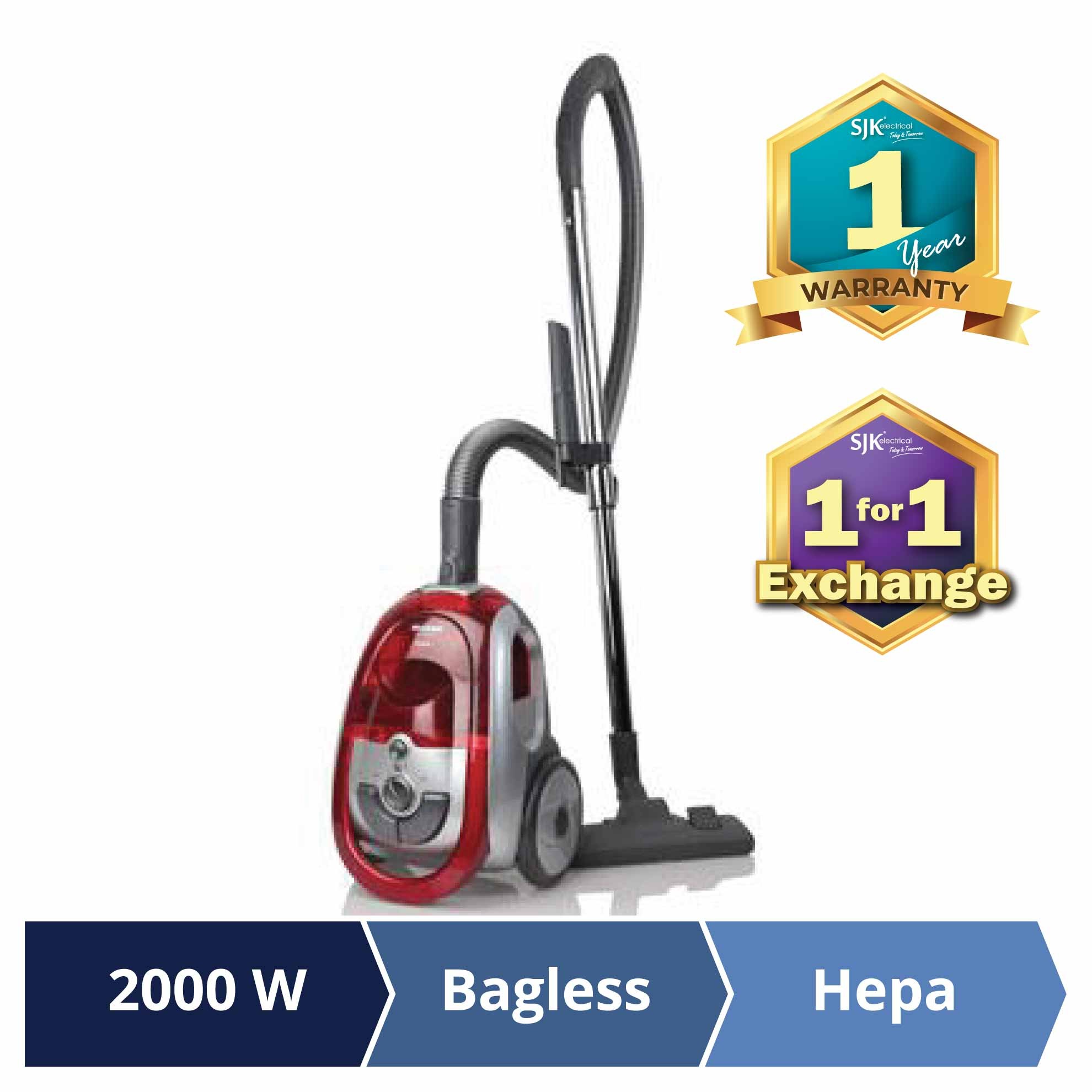 Sharp Vacuum Cleaner ECLS20R (2000W) Bagless Vacuum Cleaner Shopee