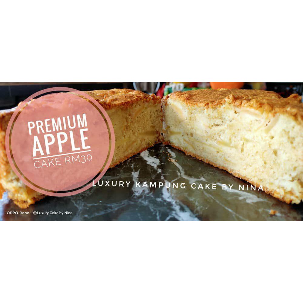 Premium Apple Cake 1kg Freshly Baked Kek Boleh Pos Moist Apple Cake Murah Kek Epal Sedap Murah Shopee Malaysia