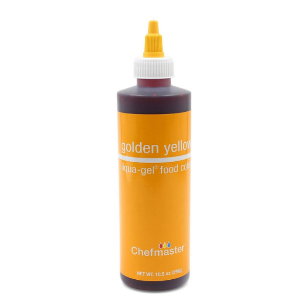 CHEFMASTER, Water Base Liquid Colours, Golden YelloW, 10.5 oz