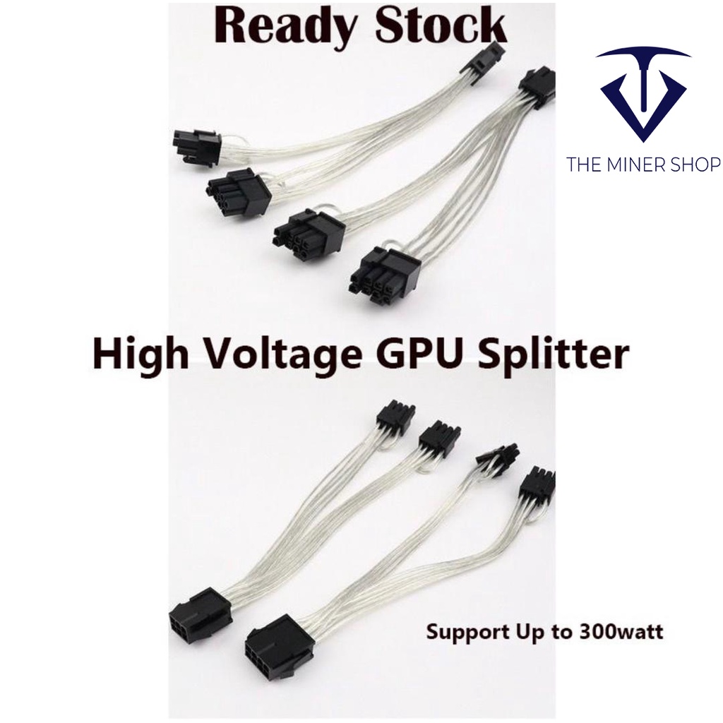 High Quality Pcie 8Pin To Dual 8 (6+2)Pin Power Cable Graphic Card