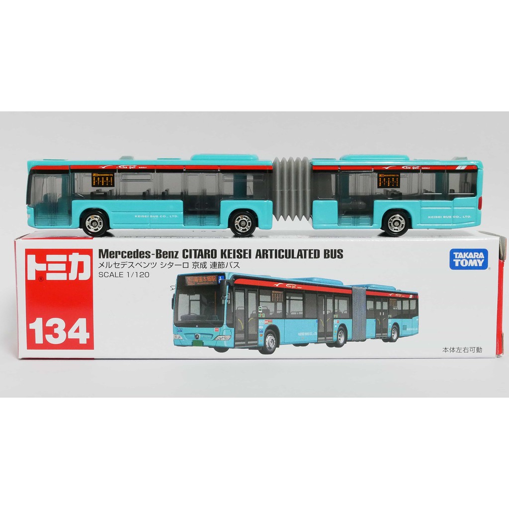 Voiture Miniature Tomica N°134 Mercedes-Benz Citaro Keisei Bus Articulé - Neuf Dans Sa Boîte