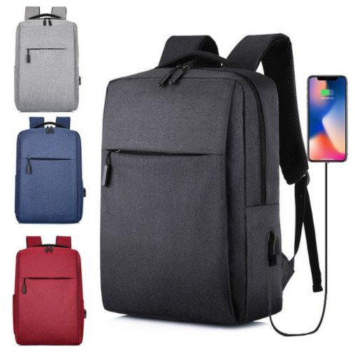 Korea Style Laptop Bag Travel Bag Business Backpack Leisure Men Bag Man Bag Multifunctional USB Charging Bag