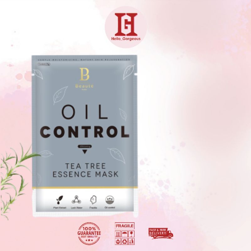 Premiere Beaute Tea Tree Oil Control Essence Milk/Face Mask Sheet Mask Face Mask