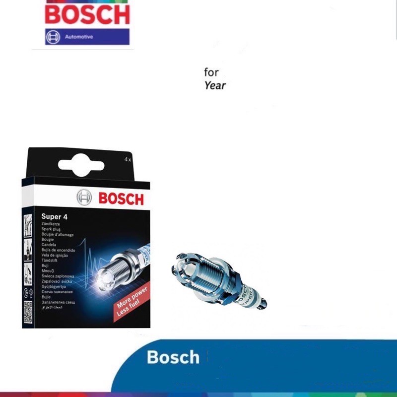 Bosch Super 4 Spark Plug 0242132501 (YR78X) Perodua Myvi 07y (per set