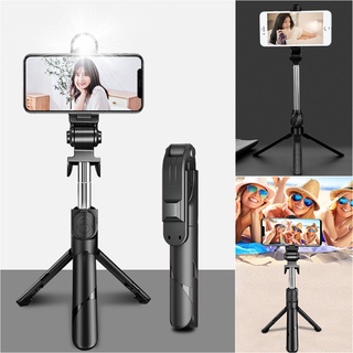 360° Rotate 3 In 1 Mini Bluetooth Selfie Stick with Tripod Monopod  Wireless Control Self Photography Extendable Holder