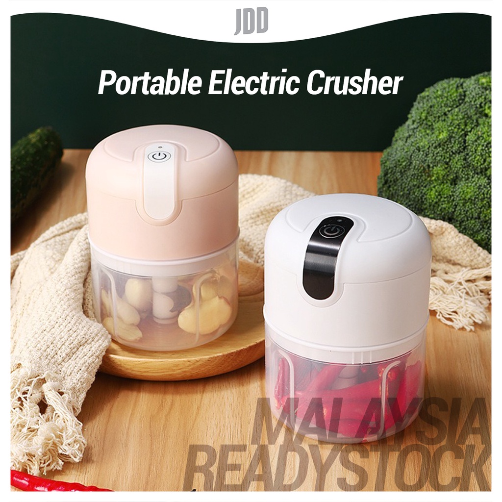 [CLEARANCE] JDD Mini Blender Garlic Chopper Electric Food Chopper Portable Blender Food Processor Meat Grinder Pengisar