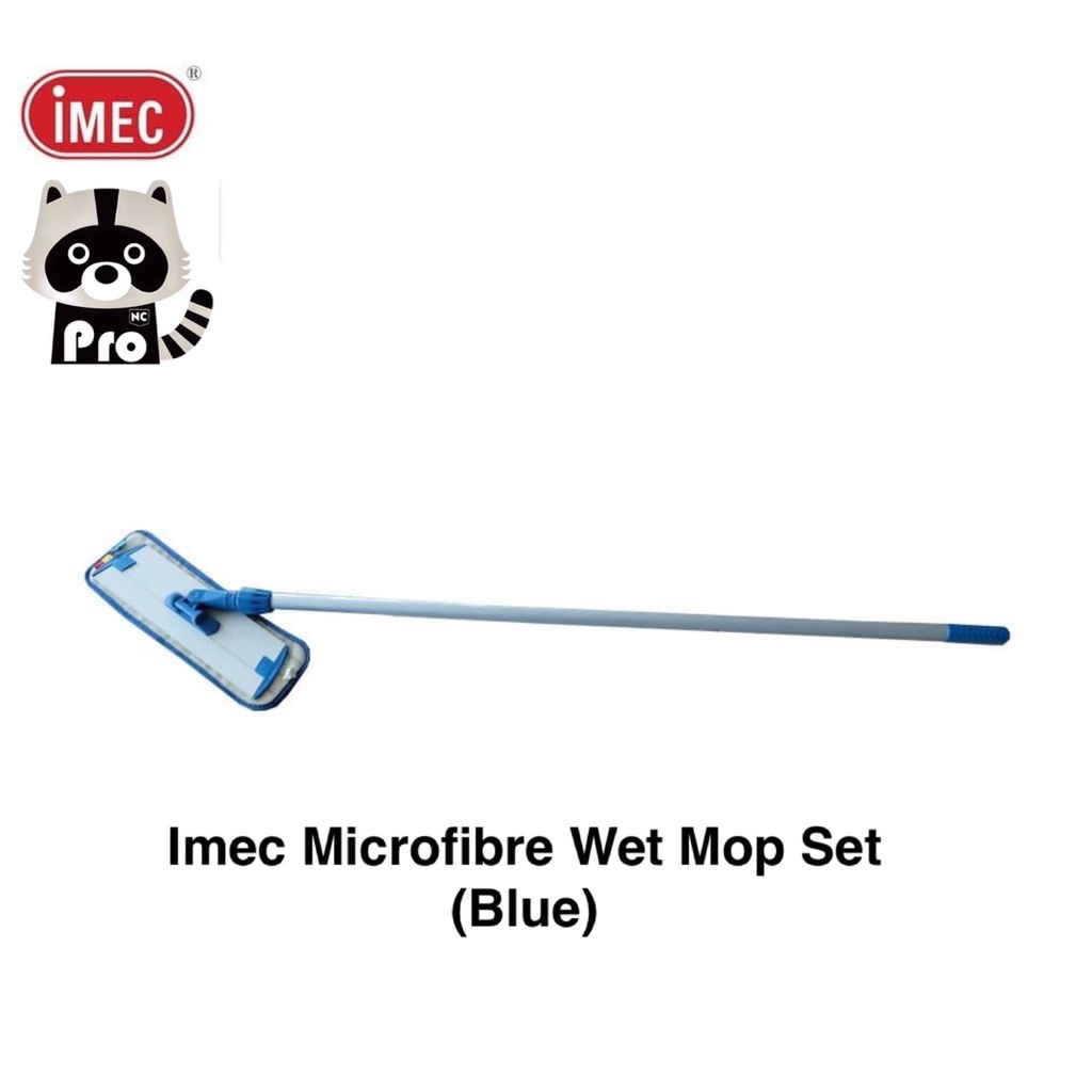 IMEC MFW40 Microfiber Wet Mop Set, 40cm (Blue) Shopee Malaysia