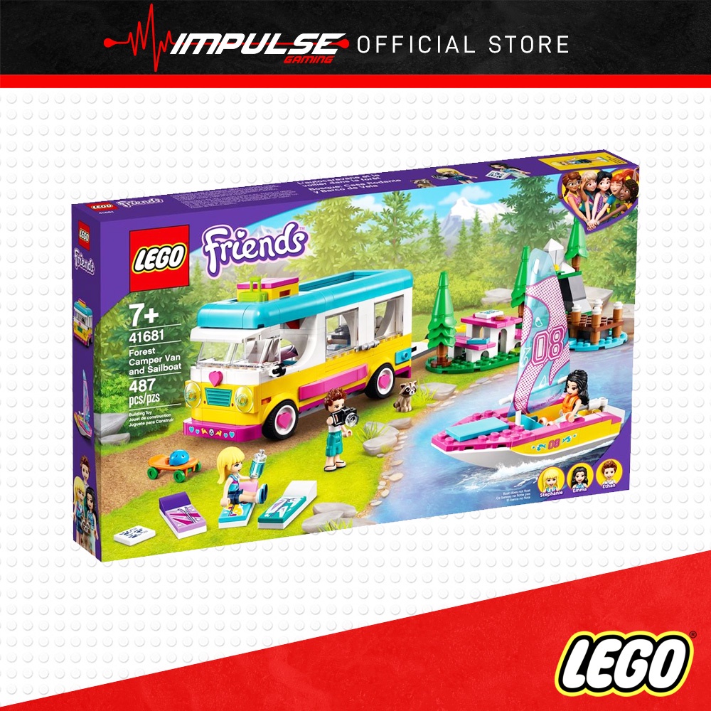 LEGO 41681 Friends - Forest Camper Van and Sailboat | Shopee Malaysia