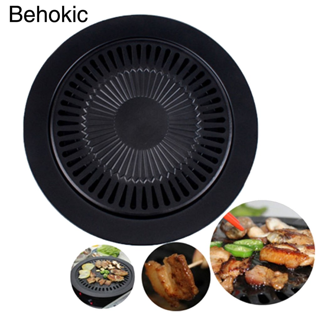 Smokeless Nonstick Stovetop Barbecue Grill Pan for Kitchen Cooking BBQ