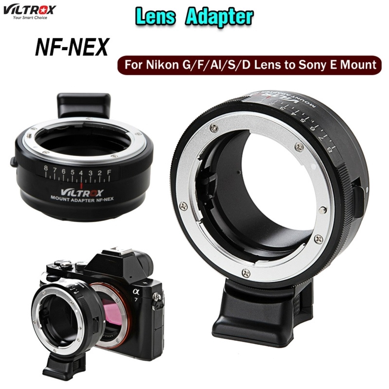 AI-NEX Lens Mount Adapter Ring,Metal Adapter Ring for Nikon AI Lens to ...