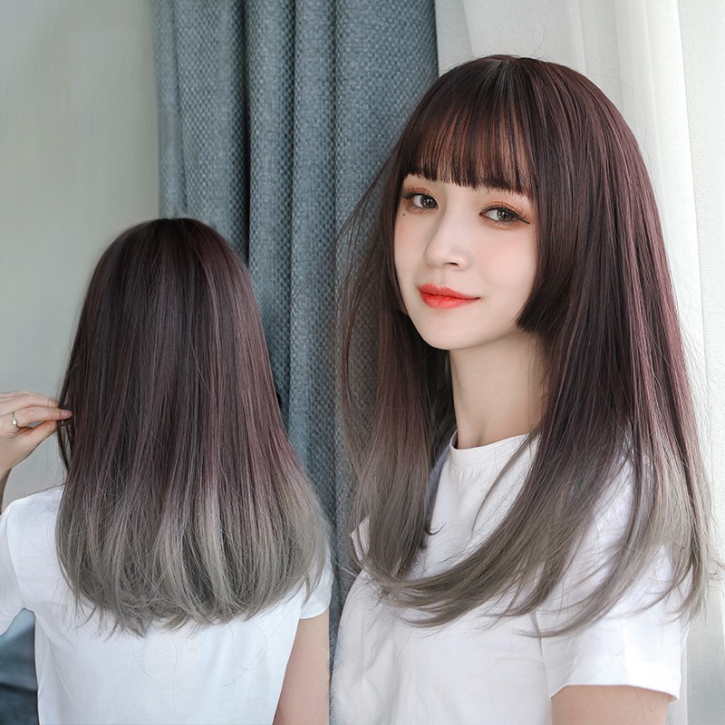 Cute Japan Lolita Hair Wigs Women S Gradient Wig Synthetic Hair