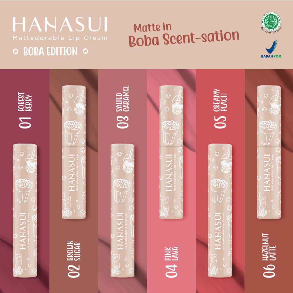 Cream boba lip hanasui Hanasui Matteadorable