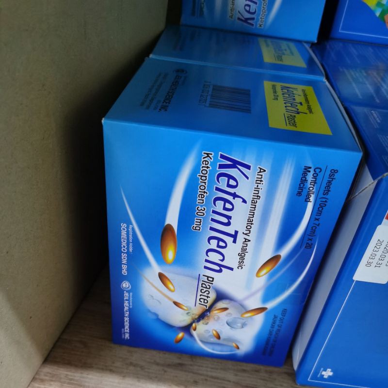 Kefetech Plaster Ketoprofe 30mg 8sheets Exp 4 2023 Shopee Malaysia