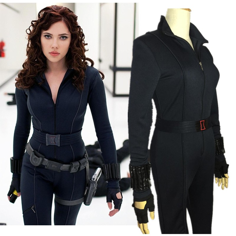 The Advengers black widow cosplay costume Natasha Romanoff battle suits - Shopee Malaysia