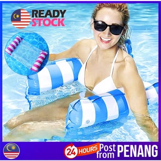 [#B21] READY STOCK Inflatable Water Floating Bed Floating Swimming Mattress Pelampung Air Floating Tools Swimming Pools