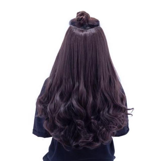High quality 3/4 head u-clip wig - real photo