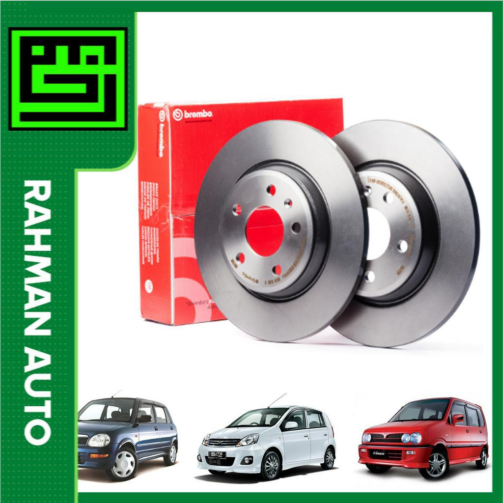 1 TAHUN WARRANTY BREMBO FRONT DISC ROTOR PERODUA VIVA KELISA KENARI