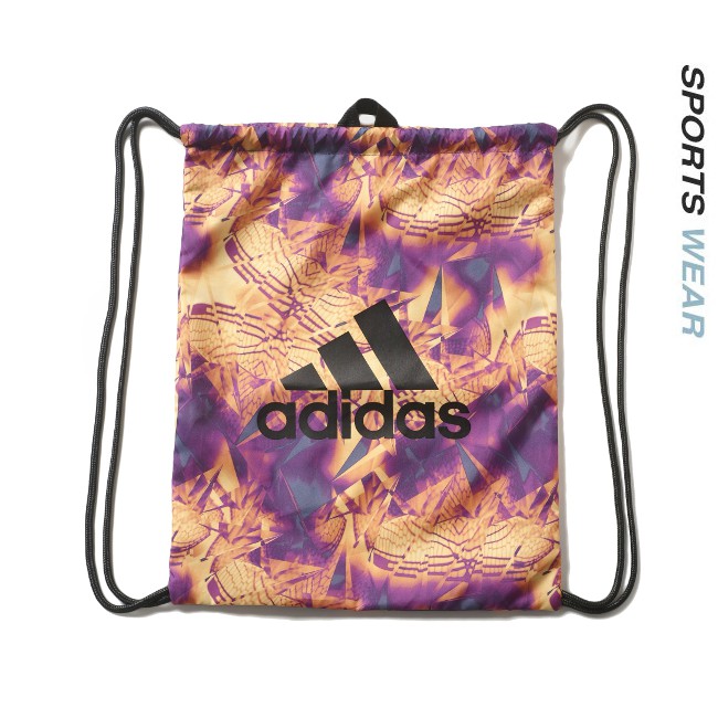 purple adidas drawstring bag