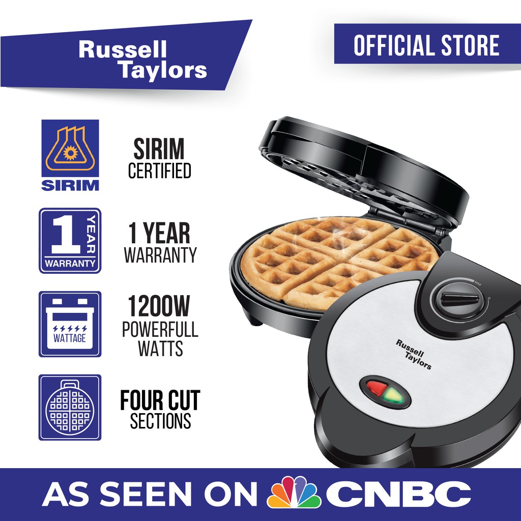 Russell Taylors Stainless Steel Belgian Waffle Maker Temperature