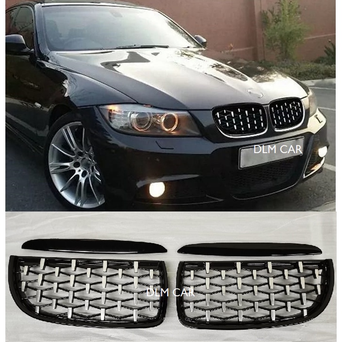 [READY STOCK] BMW e90 Pre-Lci 2005-2008 front diamond grille | Shopee ...