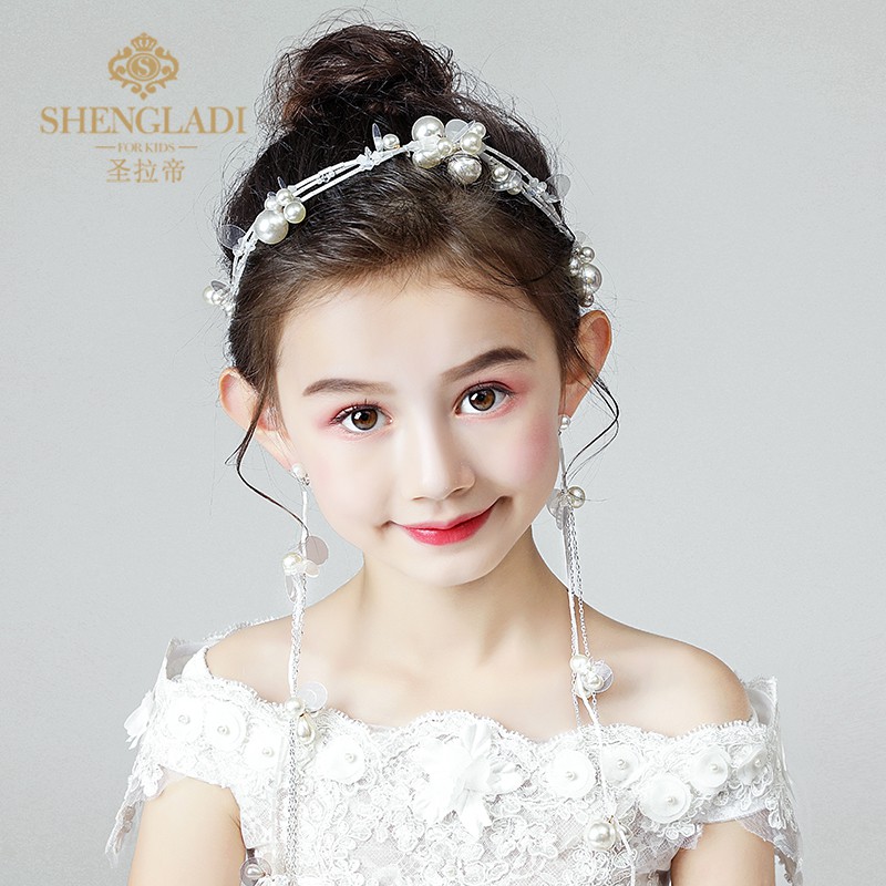 Children S Hair Accessories Set Flower Wreath Tiara Hair Band
